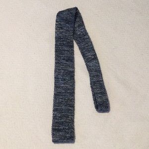 Richard James (Savile Row) Linen/Silk Tie, Blue